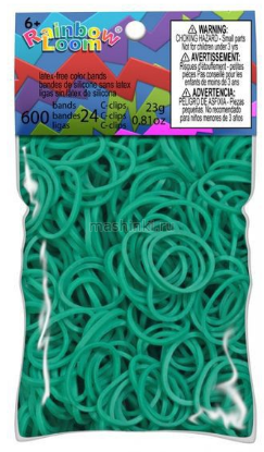 Изображение RAINBOW LOOM Резинки бирюзовый