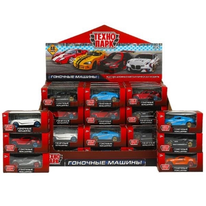Изображение ТЕХНОПАРК Гоночные машины металл. 7 см в ассорт.