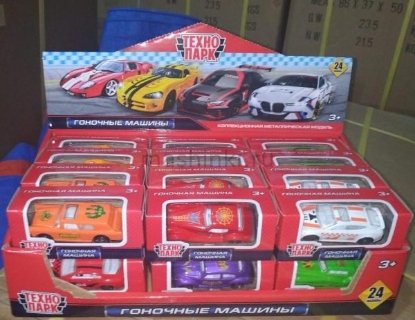 Изображение ТЕХНОПАРК Гоночные машины 7,5 см металл. в ассорт.