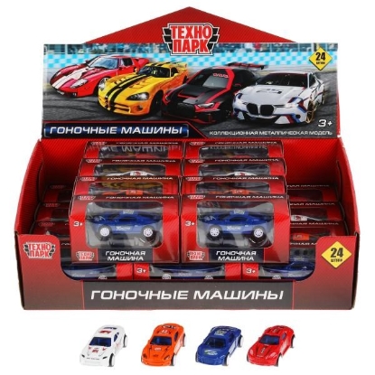 Изображение ТЕХНОПАРК Гоночные машины 7 см в ассорт.