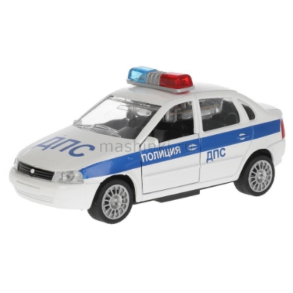 Изображение ТЕХНОПАРК 1/32 LADA Kalina Полиция ДПС 12,5 см (свет, звук) белый