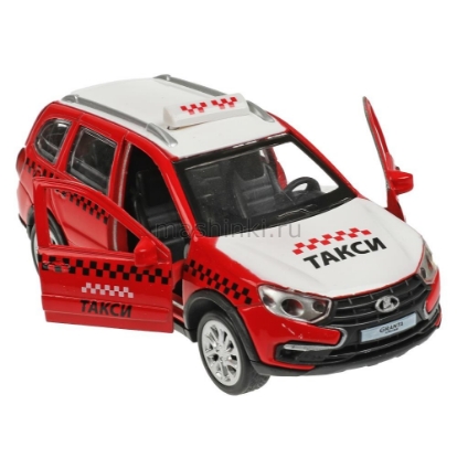 Изображение ТЕХНОПАРК LADA Granta Cross универсал такси 12 см красный