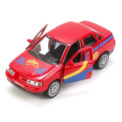 Изображение ТЕХНОПАРК LADA-110 (ВАЗ-2110) седан Авторалли 12 см красный