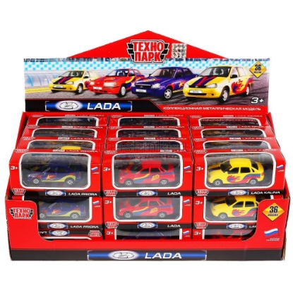 Изображение ТЕХНОПАРК LADA Priora седан+LADA Kalina Спорт металл. 7,5 см в ассорт.