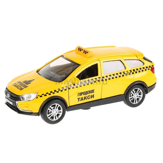 Изображение ТЕХНОПАРК LADA Vesta SW Cross такси 12 см желтый