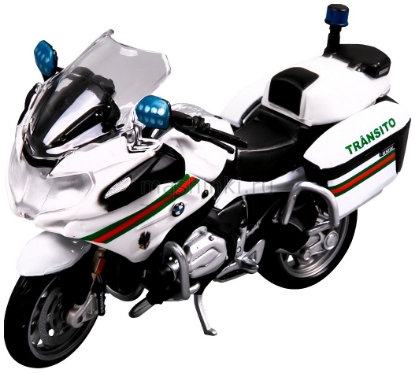 Изображение MAISTO 1/18 Мотоцикл YAMAHA FJR1300A Police white/белый