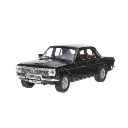 Изображение ТЕХНОПАРК 1/24 ГАЗ-2401 (свет, звук, открыв. 6/6) 19,7 см черный