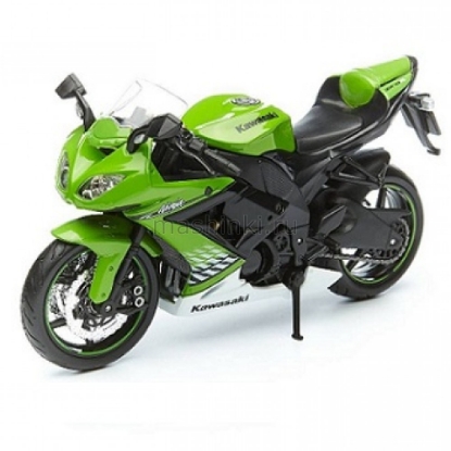 Изображение MAISTO 1/12 Мотоцикл KAWASAKI Ninja ZX-10R green/зеленый