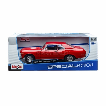 Изображение MAISTO 1/18 CHEVROLET Nova SS Coupe (4/4) red/красный
