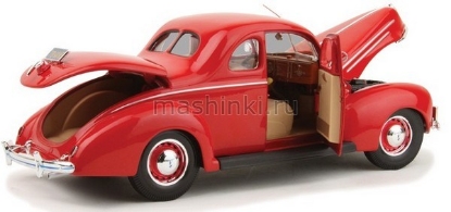 Изображение MAISTO 1/18 FORD Deluxe Coupe 1939 (4/4) green/red/зелено-красный