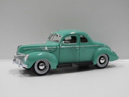 Изображение MAISTO 1/18 FORD Deluxe Coupe 1939 (4/4) green/red/зелено-красный