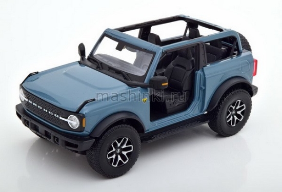 Изображение MAISTO 1/18 FORD Bronco Badlands 2021 grey/серый