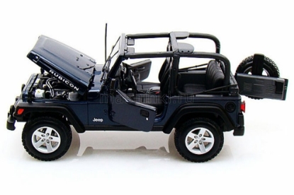 Изображение MAISTO 1/18 JEEP Wrangler Rubicon (4/4) blue/синий