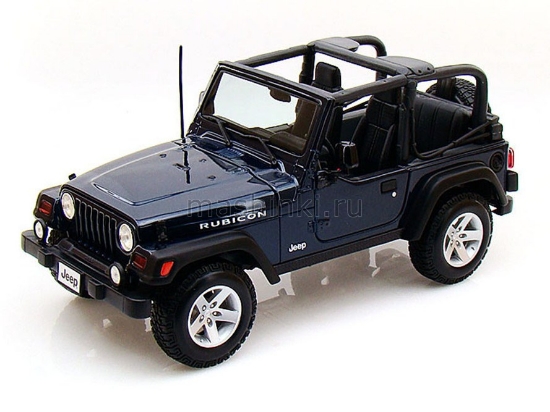 Изображение MAISTO 1/18 JEEP Wrangler Rubicon blue/синий