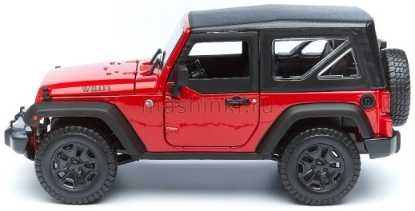 Изображение MAISTO 1/18 JEEP Wrangler 2014 (4/4) red/красный