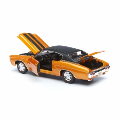 Изображение MAISTO 1/18 CHEVROLET Chevelle SS454 1971 Sport Coupe (4/4) orange/оранжевый
