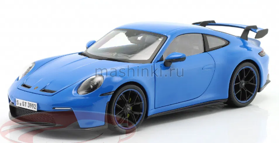 Изображение MAISTO 1/18 PORSCHE 911 GT3 2022 blue/синий