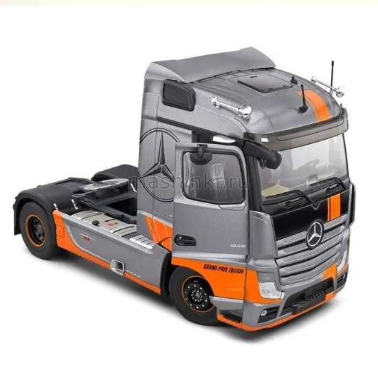 Изображение SOLIDO 1/24 Седельный тягач MERCEDES-BENZ Actros L GRAND PRIX EDITION 2019 silver/серебристый