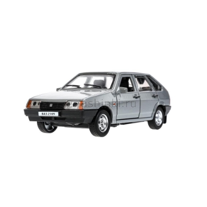 Изображение ТЕХНОПАРК ВАЗ-2109 LADA Спутник 1997 12 см серебристый/светло-серый
