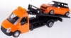 Изображение BBURAGO 1/43 Эвакуатор + машина STR Fire Flatbed Transport orange/оранжевый