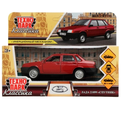 Изображение ТЕХНОПАРК ВАЗ-21099 LADA Спутник 12 см темно-красный