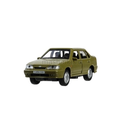Изображение ТЕХНОПАРК ВАЗ-2115 LADA Samara 12 см серо-зеленый