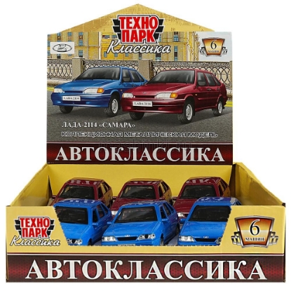 Изображение ТЕХНОПАРК ВАЗ-2114 LADA Samara 12 см в ассорт. б/коробки