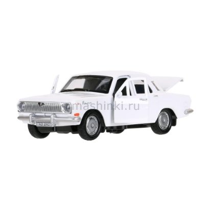 Изображение ТЕХНОПАРК ГАЗ-2401 ВОЛГА 12 см белый