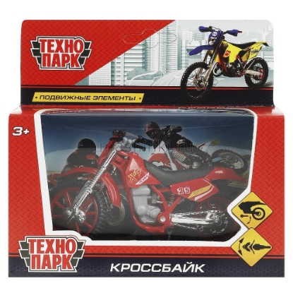 Изображение ТЕХНОПАРК Мотоцикл кроссбайк 11,5 см в ассорт.