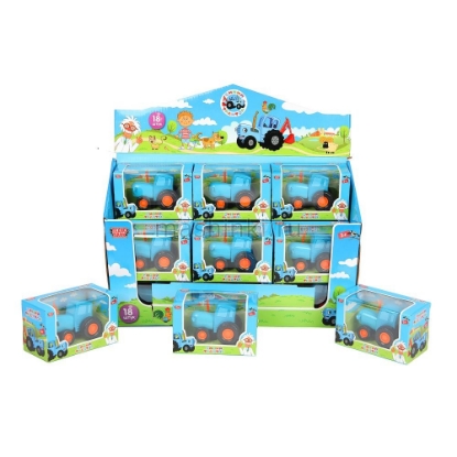 Изображение ТЕХНОПАРК Трактор 7,5 см СИНИЙ ТРАКТОР металл. синий