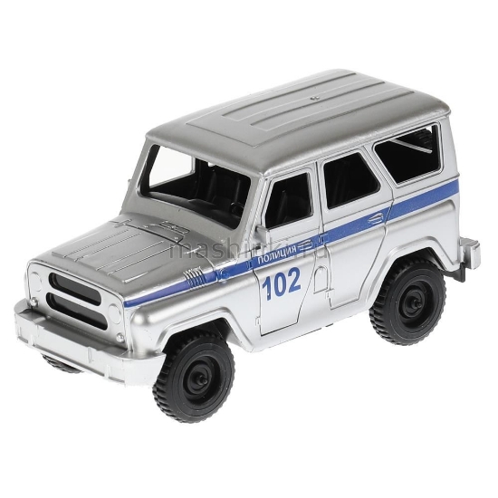 Изображение ТЕХНОПАРК УАЗ Хантер Полиция 14,5 см пластм. серебристый