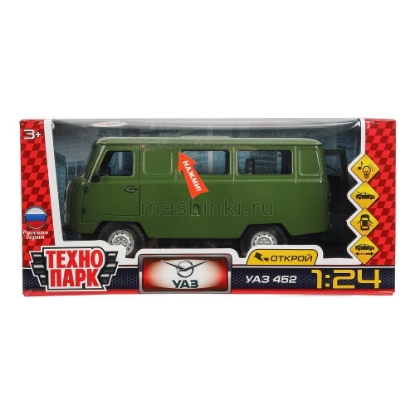 Изображение ТЕХНОПАРК УАЗ-452 18,5 см металл. хаки