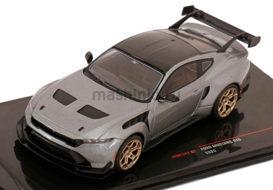 Изображение IXO 1/43 FORD Mustang GTD 5.2l V8 Coupe 2025 grey metallic-black