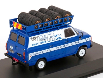 Изображение IXO 1/43 FORD Transit MK II техничка Billy Coleman Ford Rally Team (багажник, колеса на крыше) 1975