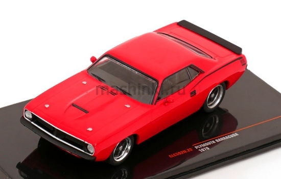 Изображение IXO 1/43 PLYMOUTH Barracuda 1970 red