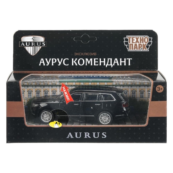 Изображение ТЕХНОПАРК AURUS Комендант 12,5 см (свет, звук, 3/6) металл. черный
