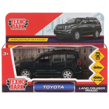 Изображение ТЕХНОПАРК TOYOTA PRADO 12 см металл. черный