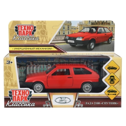 Изображение ТЕХНОПАРК ВАЗ-2108 LADA Спутник 12 см красный