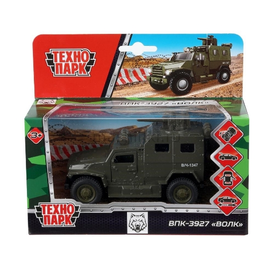 Изображение ТЕХНОПАРК ВПК-3927 ВОЛК 12 см подвиж. детали хаки