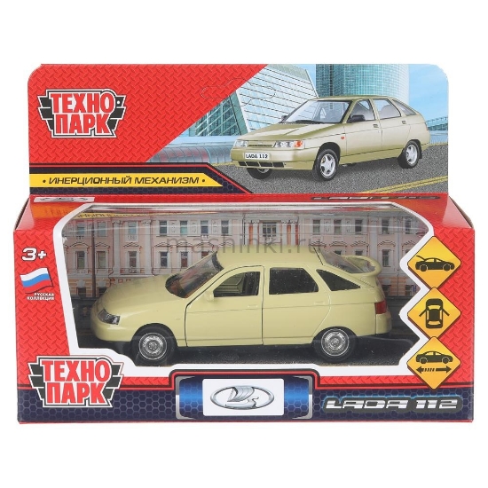 Изображение ТЕХНОПАРК ВАЗ-2112 LADA 12 см металл. бежевый
