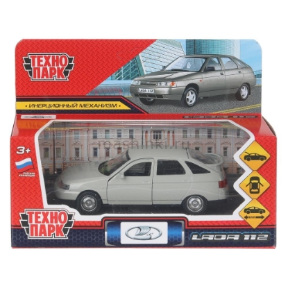 Изображение ТЕХНОПАРК ВАЗ-2112 LADA 12 см светло-коричневый