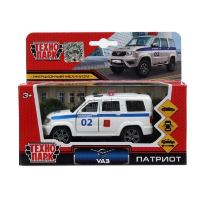 Изображение ТЕХНОПАРК УАЗ Патриот/Patriot Полиция 12 см белый