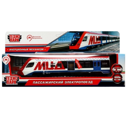 Изображение ТЕХНОПАРК Электропоезд ИВОЛГА МЦД 21,5 см металл. сине-бело-красный