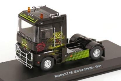 Изображение ALTAYA 1/43 Cедельный тягач RENAULT AE 500 Magnum Green Mamba 1991 black/decorated