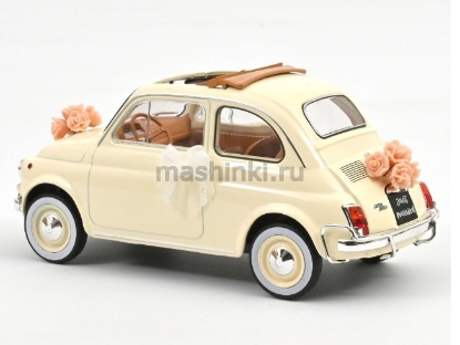 Изображение NOREV 1/18 FIAT 500 L Wedding Gift 1968 (0/4) ivory (свадебный подарок)