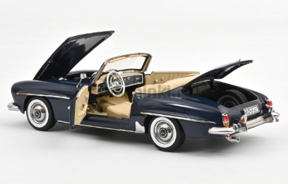 Изображение NOREV 1/18 MERCEDES-BENZ 190SL Cabriolet (W121) 1957 (4/4) middle blue