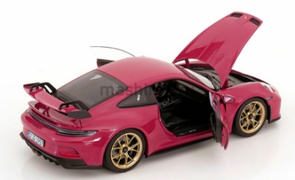 Изображение NOREV 1/18 PORSCHE 911 GT3 (992) 2021 (3/4) ruby star neo