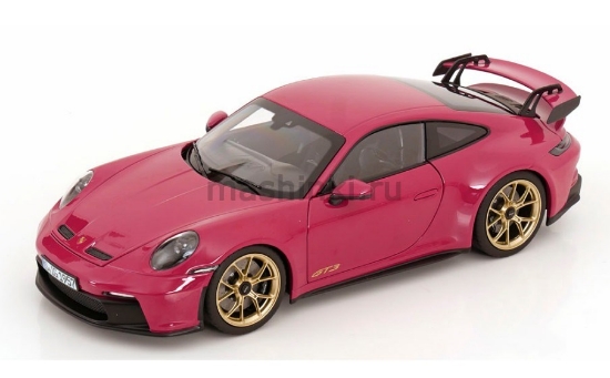 Изображение NOREV 1/18 PORSCHE 911 GT3 (992) 2021 (3/4) ruby star neo