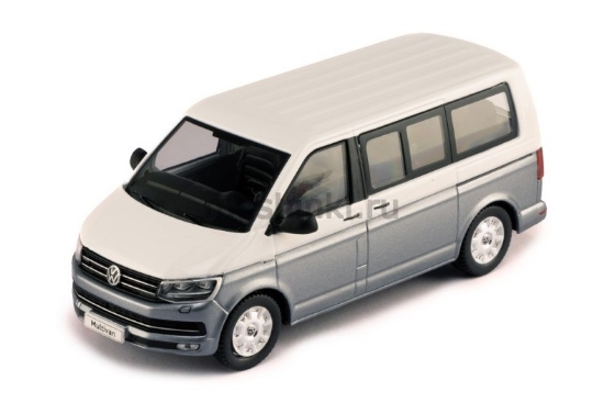 Изображение IXO 1/43 VW T6 Multivan 2017 white/grey metallic