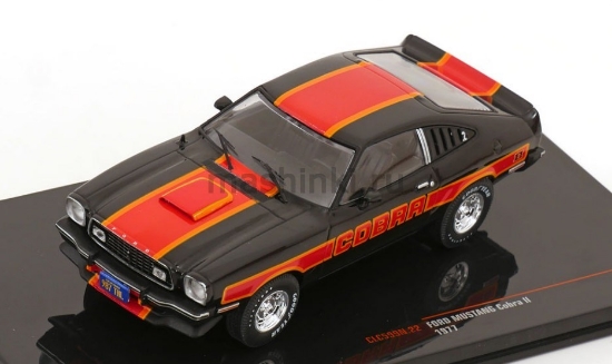 Изображение IXO 1/43 FORD Mustang Cobra II 1977 black/decorated